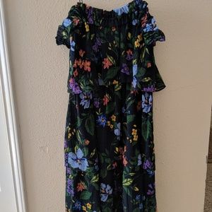 Club Monaco Floral Silk Dress